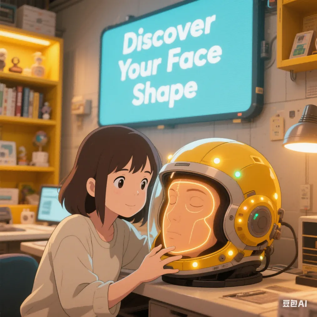 Upload photo step - taking a front-facing selfie for face shape detector analysis to determine what face shape do I have
